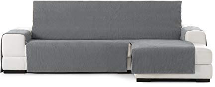 Eysa Italia Protège-canapé Practica avec péninsule 240 cm, vue de face droite, couleur Rabat 6-gris foncé