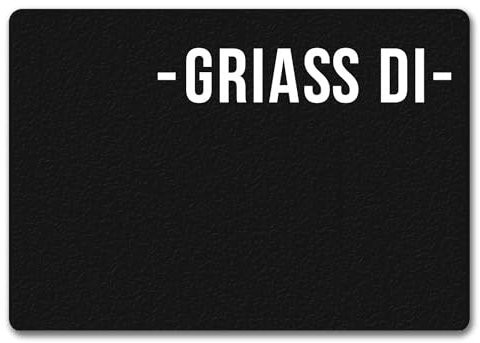 trendaffe Griaß di Dialektgrüße Fußmatte ohne Rand