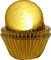 Baked with Love Gold Foil Baking Cases, Foil Baking Cups, Greaseproof Cupcake Cases, Gold - Pack of 50