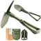 AugTouf Pelle de Camping Pliante Militaire, Pelle de Survie Tout-Terrain en Acier à Haute teneur en Carbone (45,7 cm - Olive)