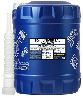 10 Liter, MANNOL 8111 TG-1 Universal 75W-80 GL-4 Traktor Getriebeöl + Schlauch (4,15€/L)