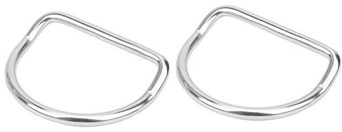 Rostfrei Tauchen Gebogen D Ringe, Stahl Tauchen 304 Rostfrei Stahl zum 5 08 cm/2 0 im Gurtband Gewicht Gürtel Rostfrei Stahl Draussen Aktivitäten Zubehörteil (Silber)