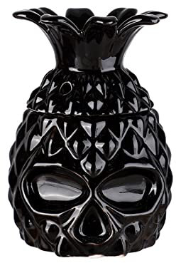 Vinbcorw Tiki Mugs - Tiki Becher - Keramik - Tiki Bar Zubehör - Cocktailbecher - Cocktailgläser - Tiki Bar Zubehör - Partydekoration - Tiki Cocktail Party - Mug Design Tiki,Schwarz