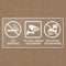 No Smoking in Car Camera Recording No Eating or Drinking Signs 2 x 4 Inch Self-Adhesive Window Stickers Decals Vinyl Removable for Car 10 Pack