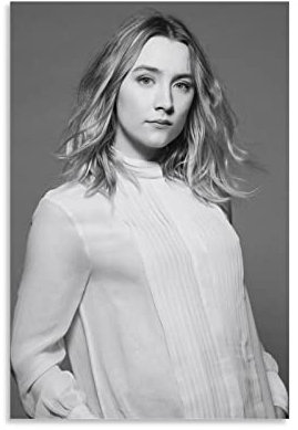 VAIKANHAI Schauspielerin Stern Saoirse Ronan Poster für Schlafzimmer, Ästhetik, Bilddruck, Leinwandbild, 20 x 30 cm, ungerahmt