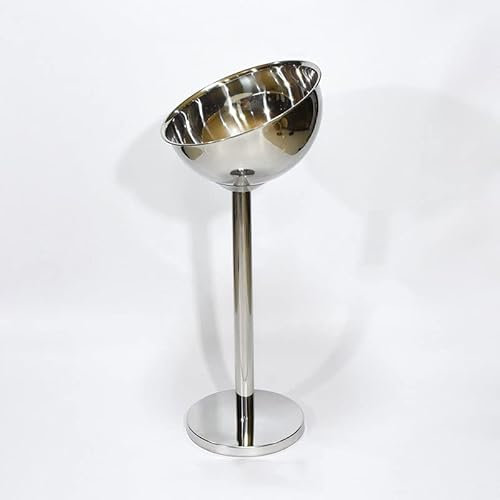 MOOWI Ice Bucket Ice Bucket Vertical with Rack Champagne Bucket Thickened Stainless Steel Ice Wine Basin Bar Ware Beverage Barware Accessories Keeps Ice Cold & Dry (Color : C)