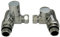 Team Controls Dual Fuel Radiator Valves Angled Corner Valves Towel Rail Chrome 15mm x 1/2