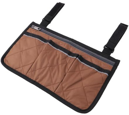 Kisangel 1stk Seitentasche Fahrrad-frontkorb Lenkertasche Für Elektroroller Motorisierter Rollstuhl Armlehnentasche Für Rollstuhl Elektrische Rollstuhltasche Mehrere Taschen Tragetasche