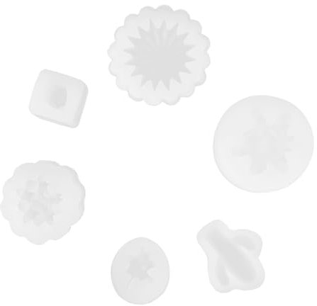 IWOWHERO 6st Kerze Silikonform Kaktus-kerzenform Süße Gussform Gießformen Aus Epoxidharz Pflanzenblumen-silikonform Schokoladenkuchen-dekorform 3d Kieselgel Kerzenwachs Handgemachte Seife