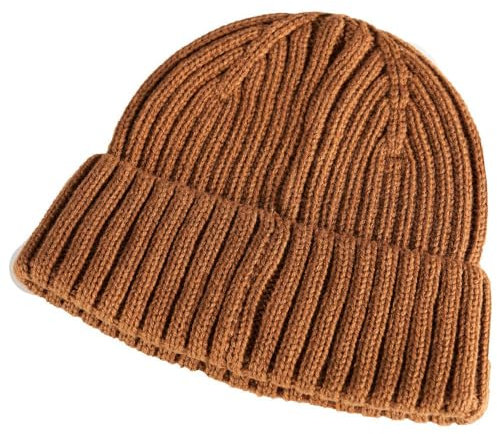 MASCOT Strickmütze Nussbraun CUSTOMIZED - 23050-647-54 - Größe ONE