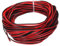 QUARKZMAN Cable Paralelo de PVC de 2 Conductores de Calibre 28, de 49.2 Pies de Largo y 0.05 de Diámetro, Rojo y Negro, Cable Flexible de 28 Awg para Extensión de Cable Led RGB