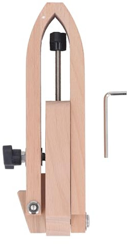 Couture du Cuir à la Main Pince de Cheval à Coudre en Bois Pince de Bureau Rotative en Cuir pour Bricolage Artisanat du Cuir, Artisanat avec clé Hexagonale