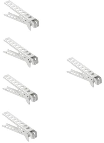 Garneck 5 Stk Topflappen Fondue-zubehör Geschirrclip Aus Edelstahl Topfheber Anti-rutsch-clip Campingzubehör Campingkocher Küchenwerkzeug Verbrühungsschutz Aluminiumlegierung Heiße Platte