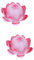 DOITOOL 2 Stücke Nachtlicht Bunte Seerose Dekorative Lampe Für Gartenteich Buddha Lampe Rot