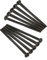 Generic Pack of 10 Electrical Screws 75mm X 3.5mm Black Nickel Long Socket Screw Switch Plugs Fixings Raised Slotted Head