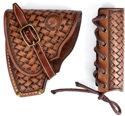 TOURBON Handgefertigte Axtscheide aus Leder mit verstellbarem Beilschutz, Werkzeuggriffschutz, Abdeckung für Outdoor-Camping
