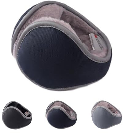 LdawyDE Cache Oreille Homme Hiver Chaud Polaire Cache-Oreilles Pliables Adulte Femme Cache-Oreilles Antivents, Idéal pour le Ski, le Vélo et les Activités Extérieures en Hiver