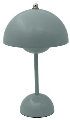 LUXUS - Tischlampe Touch Deluxe - Josephine - Khaki - H30 x Ø16 - Terrassenlampe - Schreibtischlampe - LED - Wiederaufladbar - Dimmbar - Kabellos - Batteriebetrieben - Tischlampe für innen und außen