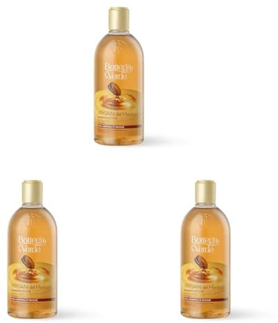 Bottega Verde, Argan del Marocco - Bagnodoccia - setificante - con Argan (400 ml) - per pelli normali o secche (Confezione da 3)