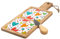 Ingrosso e Risparmio Bomboniera Matrimonio 1 pz Sottopentola Tagliere in Legno Bamboo e Doppia Mattonella in Ceramica Quadrata Fantasia Cuori Colorati Idea Regalo Anniversario Accessori Cucina Stile