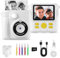 Camara Fotos Infantil Instantanea, 24MP 1080P HD Cámara de Fotos Instantánea, 2,4 Pulgada Cámara Instantánea Niños con Tarjeta de 32GB y Papel Fotográfico, Juguete Regalo para Niños de 3 a 12 Años
