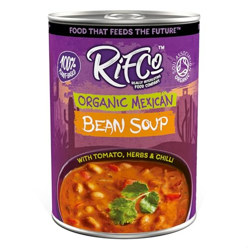 RIFCo - Organic Mexican Bean Soup, 6 x 400g Cans