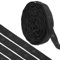QUARKZMAN 6 Yard Snap Button Tape für Nähen, Baumwoll-Snap-Button-Borte Schnellverschluss-Schnallenband für Kleidung Stoff DIY Handwerk, Schwarz