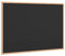 vidaXL Kreidetafel mit massivem Kiefernholzrahmen Schwarz 80x55 cm, Tafel, Kreidetafel für Wand, Schreibtafel für Büro, Küchentafel