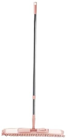 SAGELSHN Bodenwischer Wischmopp Faul Flacher Mopp Haushalt Nass Und Trocken Boden Wischen Holz Bodenfliesen Wischtuch Wischer Boden(Pink)