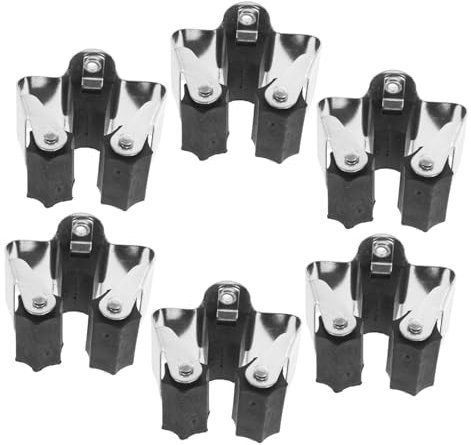 Zerodeko 6pcs Mop Pole Hook Broom Wall Mount Mop Supply Indoor Broom Handle Hooks and Holder Wall Mounted Household Handle