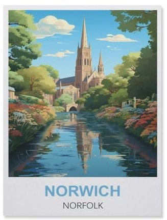 Norwich Norfolk，Jigsaws Puzzles 1000 Pieces Classic Jigsaws Educational Games Toys，Best Gift for Adults and Kids（50x70cm）-ET30