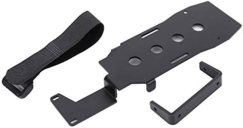 Drfeify Battery Tray, Aluminum Alloy Low Gravity Center Mounting Plate for 1/10 RC Cars, Fits -4/-6, 173x52mm Design for Optimal Stability
