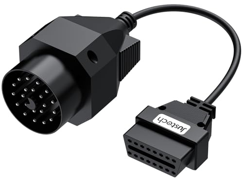 Justech OBD1 auf OBD2 Adapter Kabel 20Pin-Universal KFZ Diagnose Stecker Diagnosewerkzeuge für BMW E36, E38,E39,E46,E53,X5,Z3
