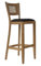 Barhocker Barstuhl Tresenhocker Holz Buche Höhe 78cm für Gastro Bistro Cafe Küche, Honig-Eiche mit Polstersitz Kunstleder, fertig montiert, Belastbarkeit 150 kg *TBG004