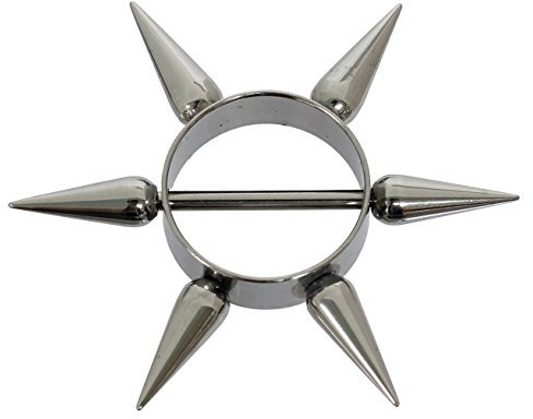 Pain-is-Art Brustwarzenpiercing SUPER Spike aus Chirurgenstahl Nipple Shield Brustpiercing