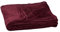 Relaxdays Couverture grande polaire douce plaid moelleuse douillet 200 x 220 cm lavable 30°C en polyester, bordeaux