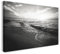 Leinwand (80x60cm): Landschaftsbilder Wellen am Strand (Meer) schwarz-weiß Foto
