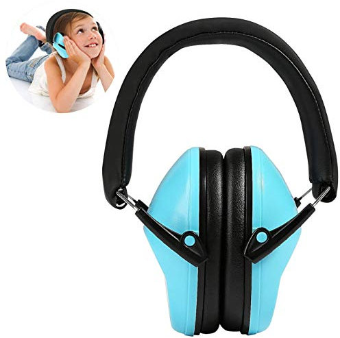 Ballery Kids Ear Defenders, NRR 25dB / SNR 29dB Kids Earmuffs Ear Protectors, Hearing Protectors, Ear Defenders for Children with Adjustable Headband (Carrying Bag Included, Blue)