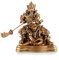 lachineuse Guangong Statuette, Gott Gold, 15 x 12 x 10 cm