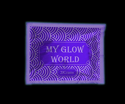 My Glow World Nagellack, Farbton Glow in the Dark, 100 g, fluoreszierende Farbe, mit blauem LED-Licht violett