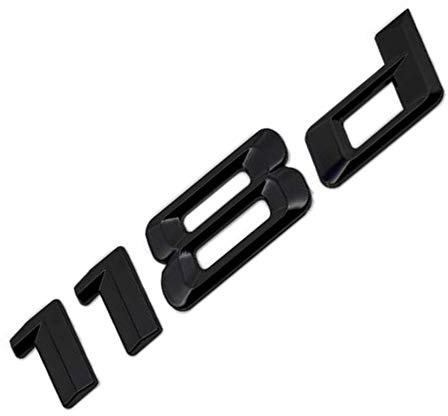 MCK Auto 118d nero lucido bagagliaio posteriore logo emblema Tuning per E81 E82 E87 E88 F20 F21 F52 HB2L1