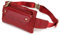 Loyofun Echtes Leder Bauchtasche Gürteltasche Bumbag Hip Bag Hüfttasche Damen Herren (Weinrot)
