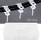 P Clips,200pcs 6 Different Diameters Nylon Plastic P Fasteners Clips Clamps Assorted Box for Fixing Cables,Conduit and Tubing(White)