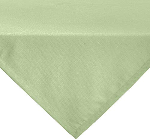 Erwin Müller Tischwäsche, Mitteldecke, Tischdecke Uni, Krefeld lindgrün Größe 80x80 cm - fleckabweisend, schmutzunempfindlich und leicht zu reinigen, Leinen-Optik (weitere Farben, Größen)