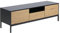 AC Design Furniture Jörn TV-Tisch mit 2 Türen und 1 Schublade, H: 45 x B: 140 x 40 cm, Wildeiche Optik/Schwarz, Holz/Metall, 1 Stk.