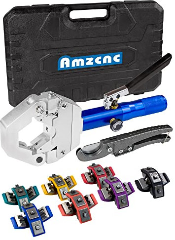 AMZCNC 71500 Pince à sertir hydraulique manuelle pour tuyau de climatisation