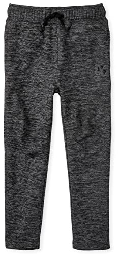 The Children's Place Boys' Sport Knit Performance Pants, FIN Gray, Large