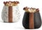 Amarcado Ceramic Match Holder With Striker - Set of 2 - Decorative Modern Home Decor Gifts - Mantel Decorations - Cute and Fancy Jar for Matches (NOT Included)