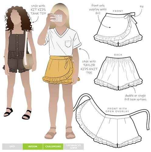 Style Arc Sewing Pattern - Margot Kids Skort