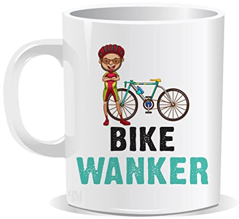 Perfect Mugs Bike Wanker Mug Sarcastic Humour Rude Gift for Friend Rally Driver Motorsport Lover Racing Adult Gift Christmas Birthday Hilarious Novelty Funny Secret Santa Men Tea Coffee Him